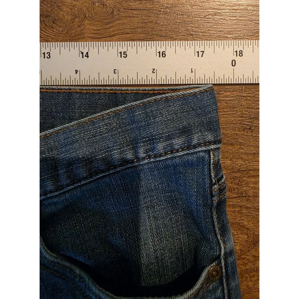 NIKE Jeans Men's Size 34 Blue Denim Mid Rise Slim Straight Stretch (Act 35x30)